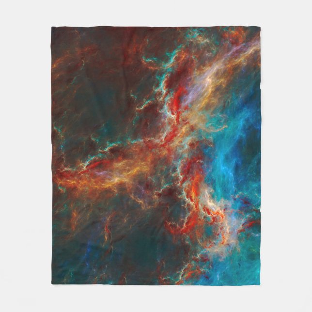 Abstract fractal patterns and shapes. Infinite uni Fleece Blanket (Front)