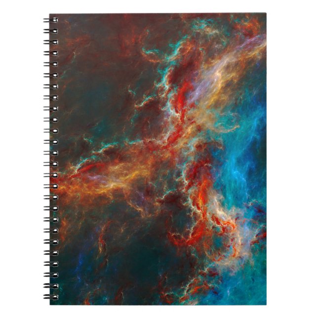 Abstract fractal patterns and shapes. Infinite uni Notebook (Front)