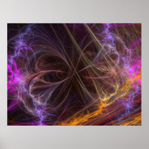 abstract fractal poster
