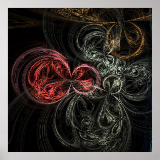 abstract fractal poster
