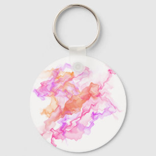 Abstract  Fractal Smoke Key Ring