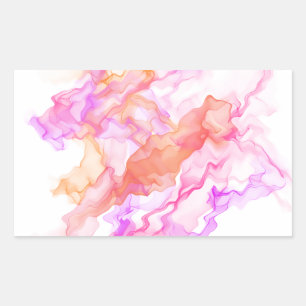 Abstract  Fractal Smoke Rectangular Sticker