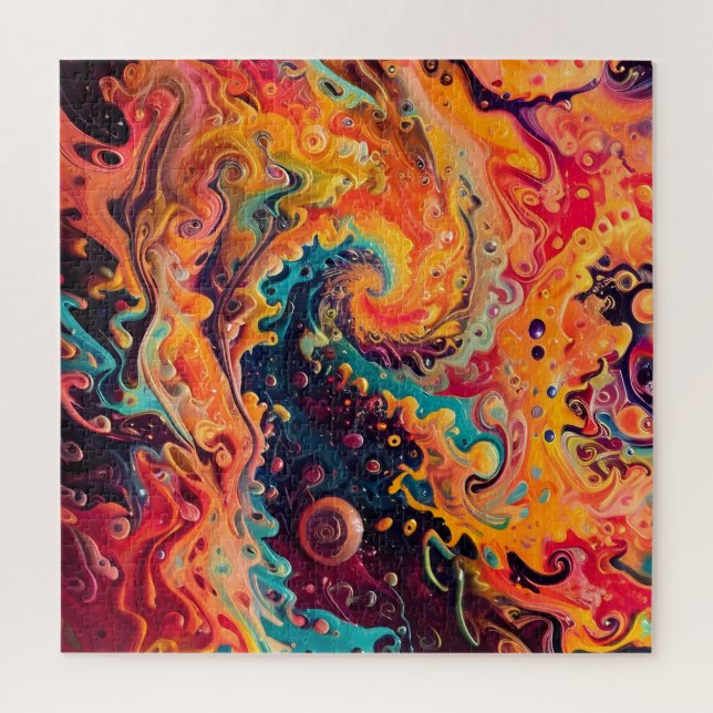 Abstract fractal texture jigsaw puzzle (Vertical)