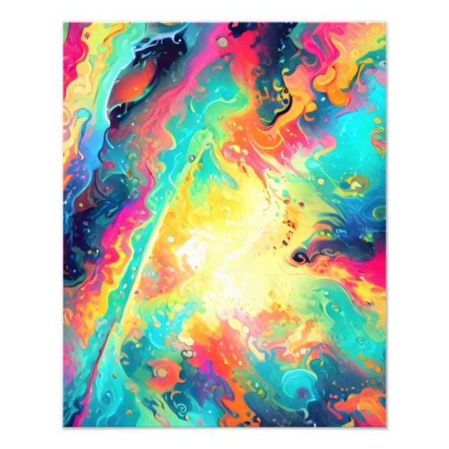 Abstract fractal texture photo print (Front)