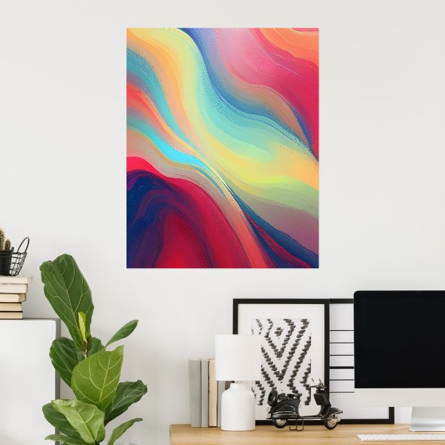 Abstract fractal texture poster (Home Office)