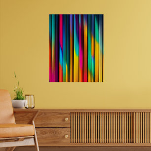 Abstract fractal texture poster