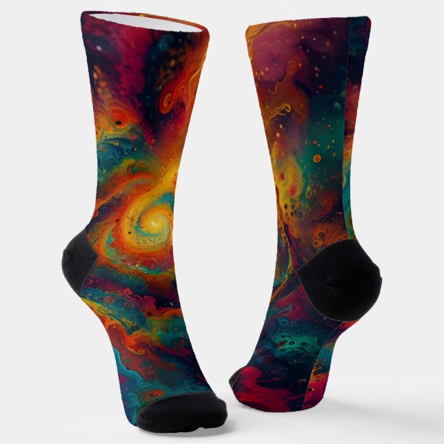 Abstract fractal texture socks (Angled)