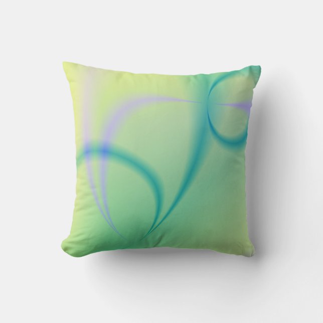 Abstract Fractal Throw Pillow (Front)