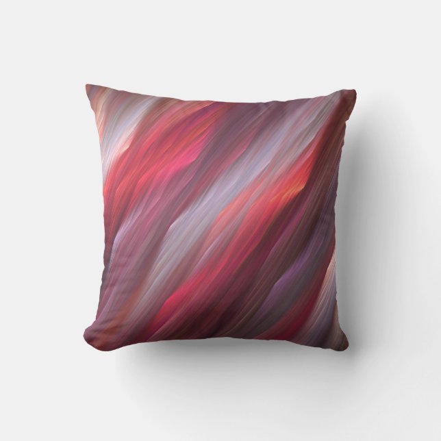 Abstract Fractal Throw Pillow (Front)