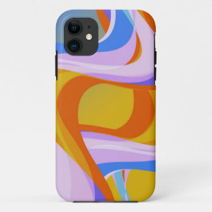 Abstract fractal wave iPhone 11 case