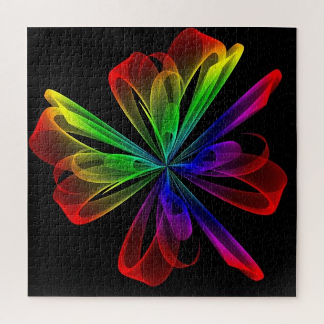 Abstract Fractal Wave Design Jigsaw Puzzle (Vertical)