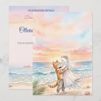 Abstract Fragmented Wedding Invitation
