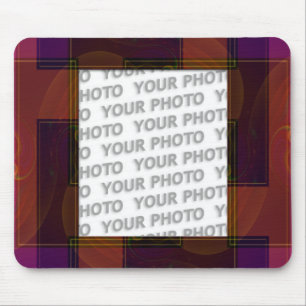 Abstract frame ARTs 3 + your photo Mouse Pad