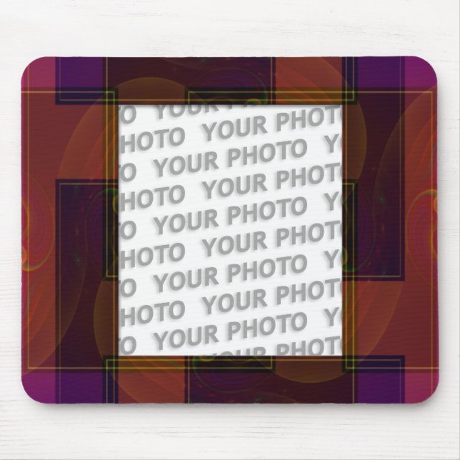 Abstract frame ARTs 3 + your photo Mouse Pad (Front)