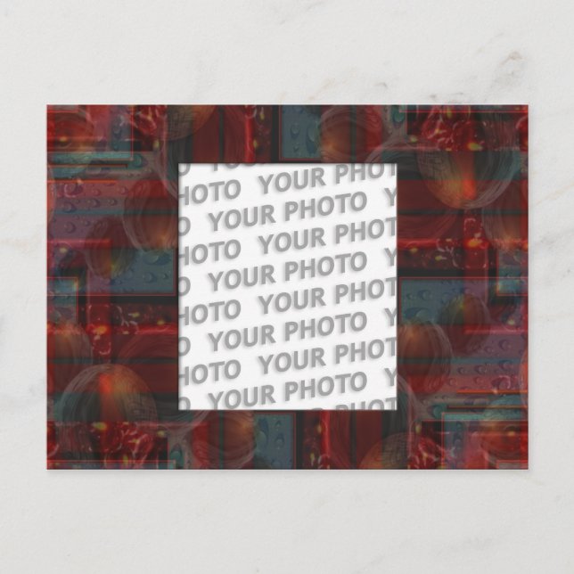 Abstract frame ARTs 4 + your photo Postcard (Front)