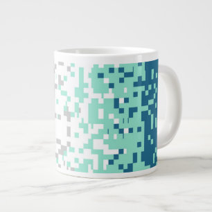 Abstract Frayromantic Pride Flag Large Coffee Mug