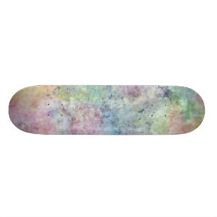 abstract free hand drawing from watercolor skateboard