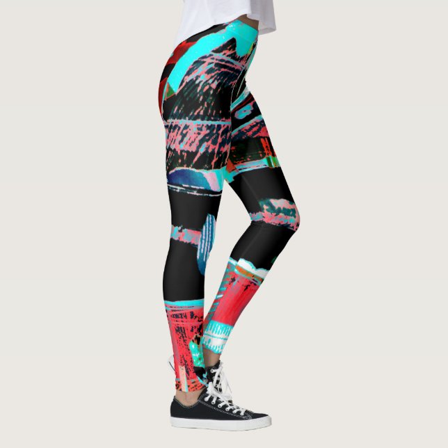 Abstract Freedom – Custom All‑Over‑Print Leggings (Right)