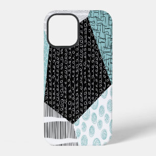 Abstract Freehand Drawing: Artistic Background. iPhone 12 Case