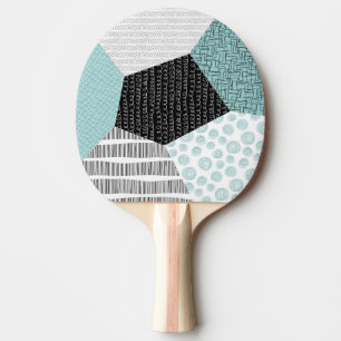 Abstract Freehand Drawing: Artistic Background. Ping Pong Paddle