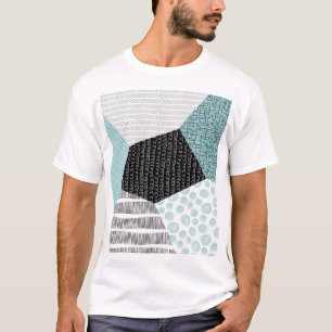 Abstract Freehand Drawing: Artistic Background. T-Shirt