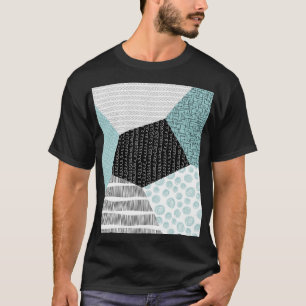 Abstract Freehand Drawing: Artistic Background. T-Shirt