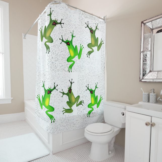 Abstract Frogs  Shower Curtain (In Situ)
