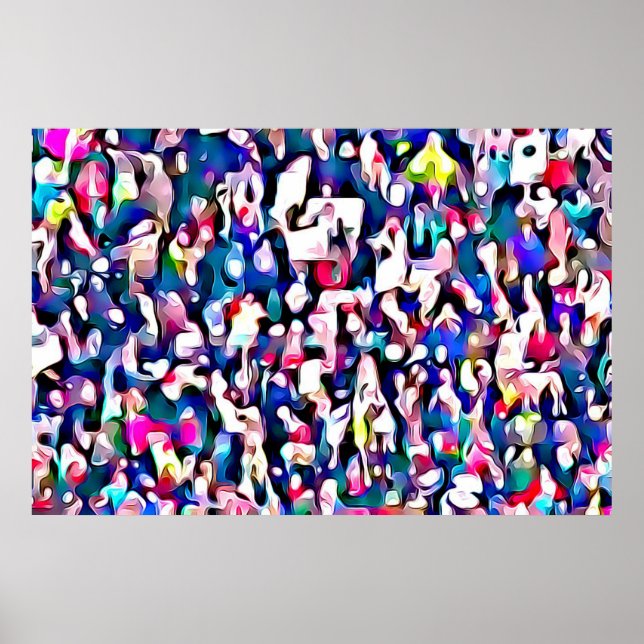 Abstract from Photo at the March for Women Protest Poster (Front)