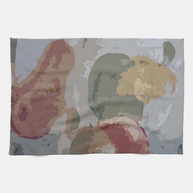 Abstract Fruit 2 (#6PB) Tea Towel (Horizontal)