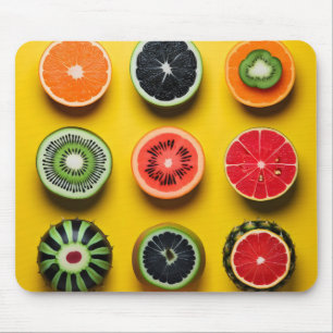 Abstract Fruit Colours Mouse Pad