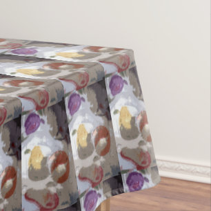 Abstract Fruit Motif Tablecloth