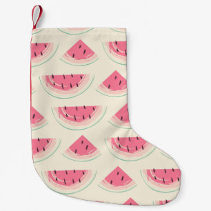 Abstract fruit seamless pattern. Creative colorful Small Christmas Stocking
