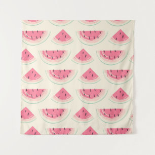 Abstract fruit seamless pattern. Creative colorful Tapestry