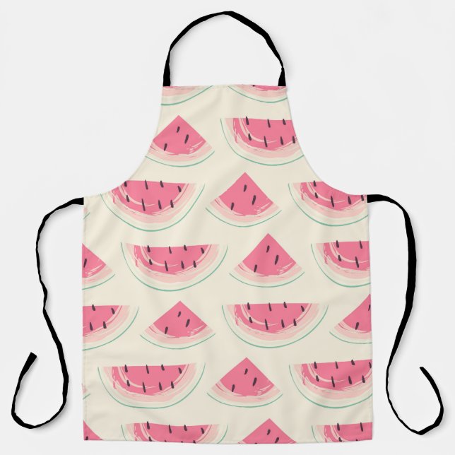 Abstract fruit seamless pattern. Creative colourfu Apron (Front)