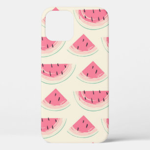 Abstract fruit seamless pattern. Creative colourfu iPhone 12 Case
