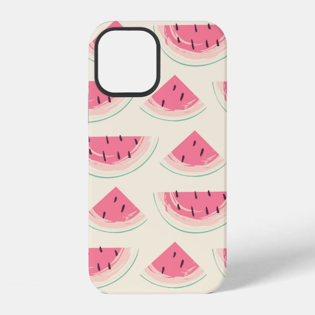 Abstract fruit seamless pattern. Creative colourfu iPhone Case (Back)