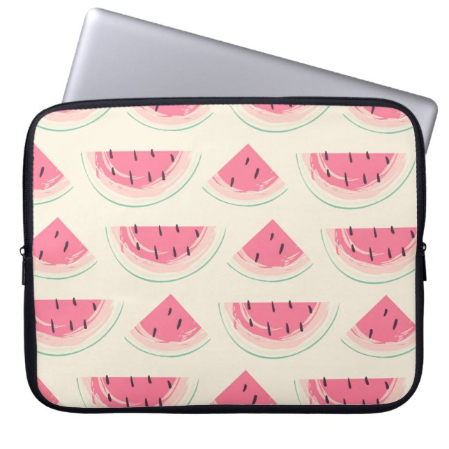 Abstract fruit seamless pattern. Creative colourfu Laptop Sleeve (Front)