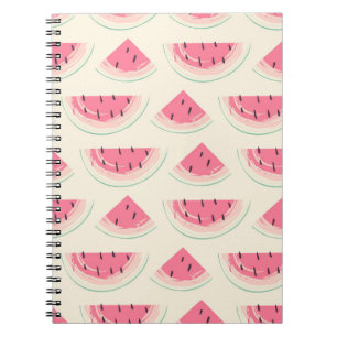 Abstract fruit seamless pattern. Creative colourfu Notebook