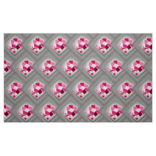 Abstract fuchsia flower fabric