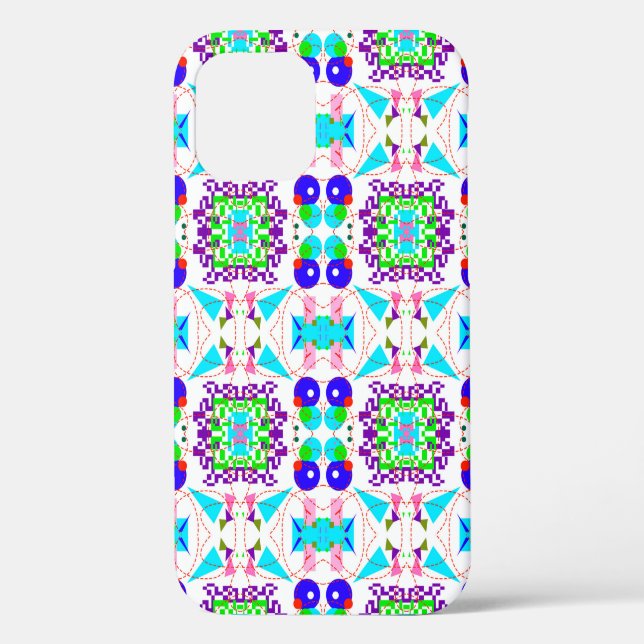 Abstract fun background. Colour shapes pattern.abs Case-Mate iPhone Case (Back)