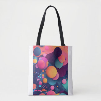 "Abstract Fun Colourful Cartoon Pattern Bag" Tote Bag
