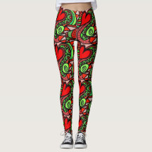 Abstract Fun Colourful Leggings