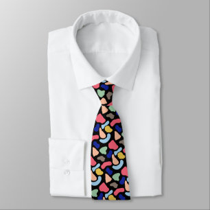 Abstract fun modern cute kids summer shapes figure tie