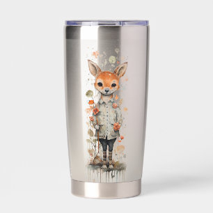 Abstract Funky Fox Lady Insulated Tumbler