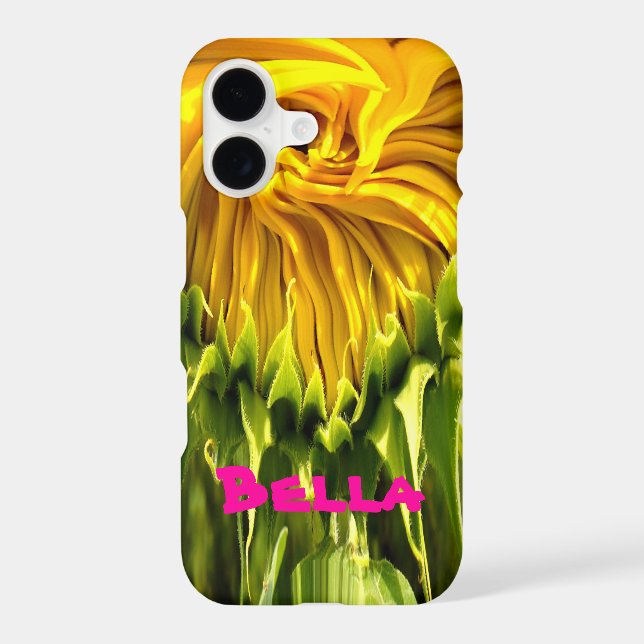 Abstract funky retro Sunflower, scared geometry  (Back)