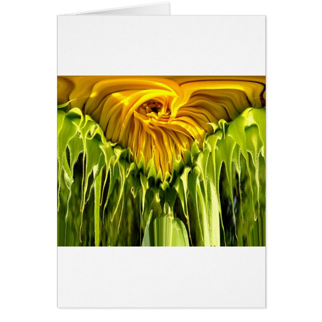Abstract funky retro Sunflower, scared geometry  (Front)