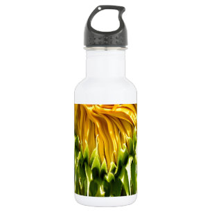 Abstract funky retro Sunflower, scared geometry 532 Ml Water Bottle