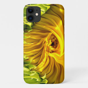 Abstract funky retro Sunflower, scared geometry  iPhone 11 Case