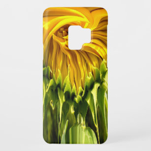 Abstract funky retro Sunflower, scared geometry  Case-Mate Samsung Galaxy S9 Case