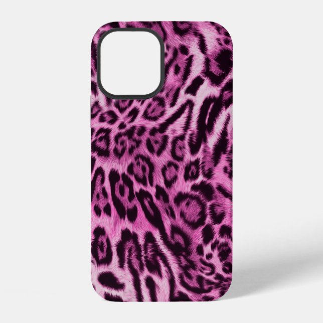 abstract furry leopard skin pattern iPhone case (Back)